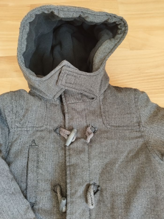 Manteau long avec capuche gris garçon 4 ans Kiabi - photo numéro 2
