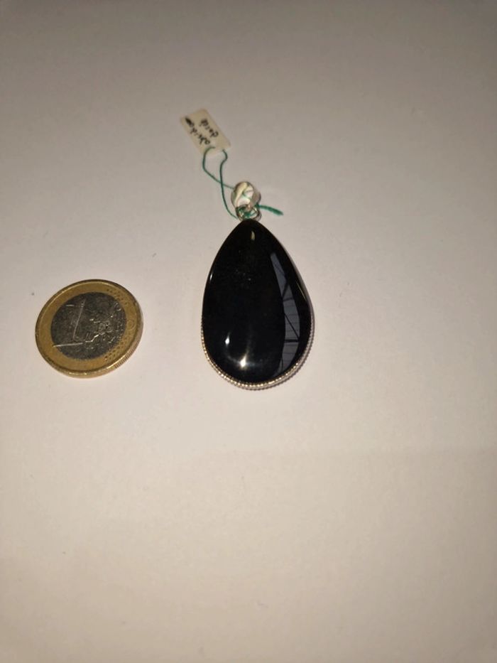 Pendentif obsidienne dorée Mexique - photo numéro 4