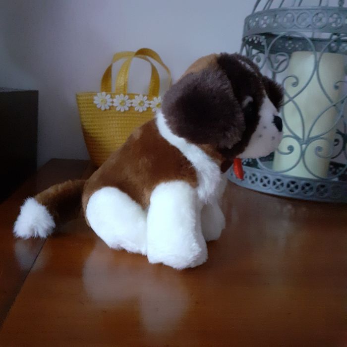Peluche-doudou Chiot St Bernard *15 cm - photo numéro 5