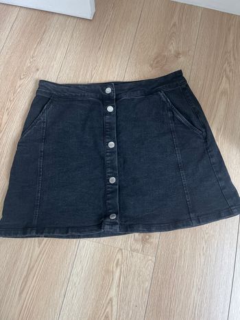 Jupe en jean noir Gemo