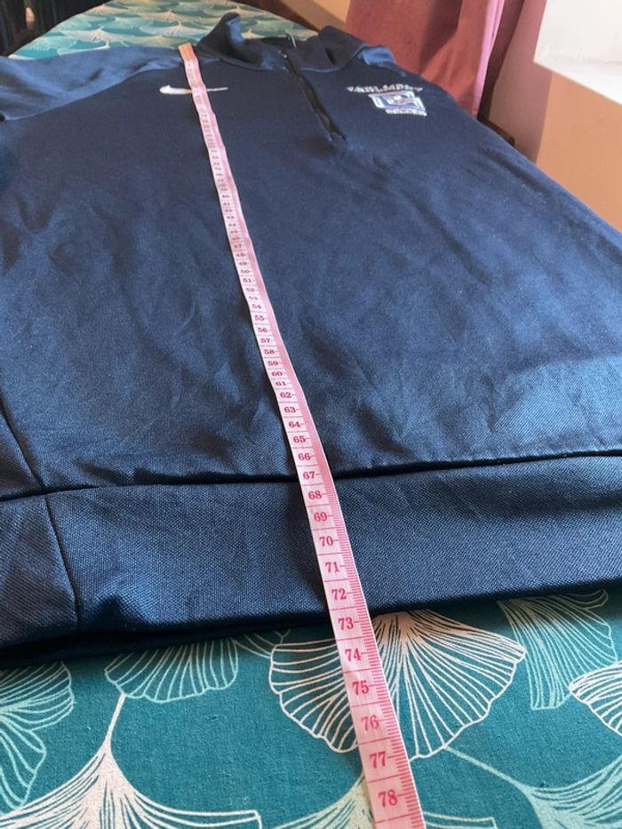 Sweat léger 1/4zip pour homme Nike Carlmont Soccer bleu marine taille L 178 - photo numéro 9