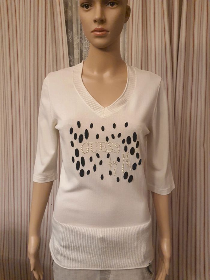 Pull blanc Guess by Marciano taille 36/38 - photo numéro 4