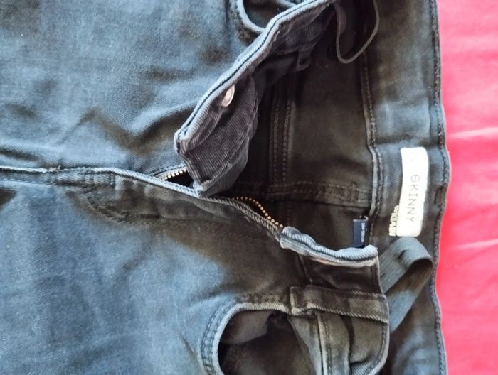 Jean skinny noir délavé - photo numéro 2