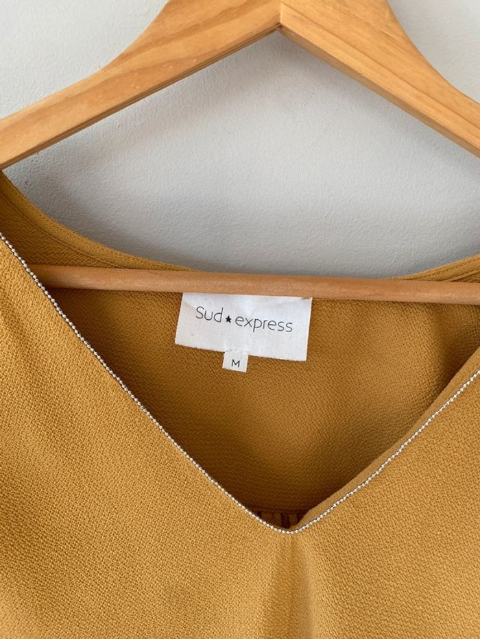 🎁prix en baisse aujourd’hui 🎁 Blouse élégante moutarde Sud Express 38 - photo numéro 6