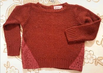 Pull rouge NKY 4 ans