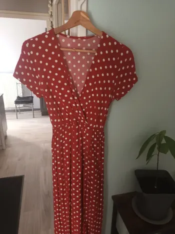 Robe longue manches courtes