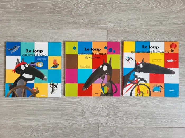 Lot 3 livres Le Loup Auzou