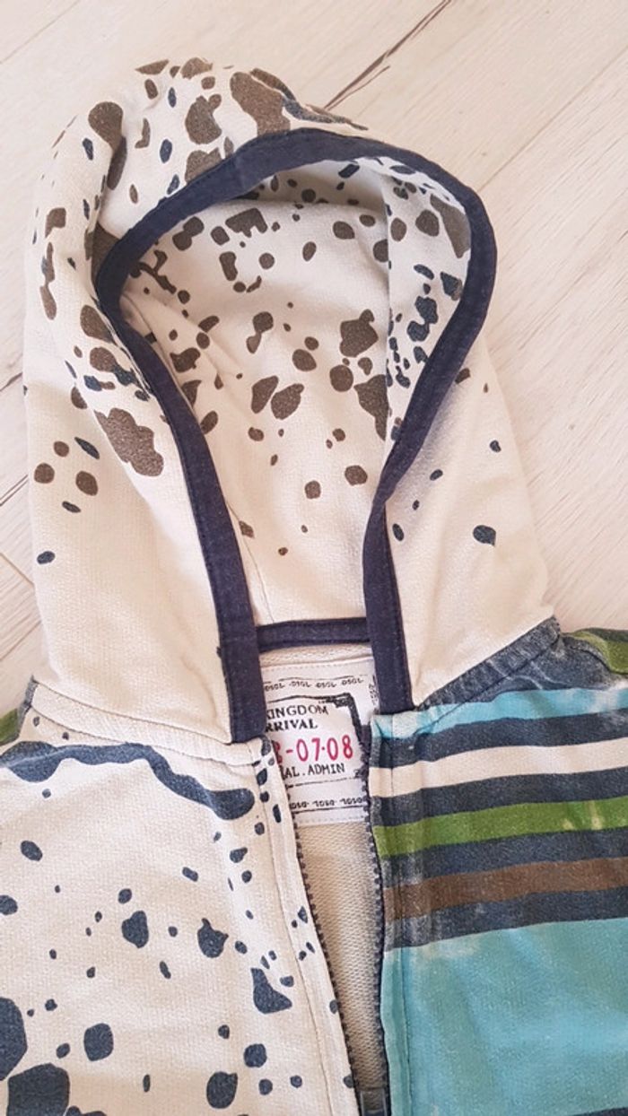 Gilet zippé desigual garçon 8ans coloré - photo numéro 3