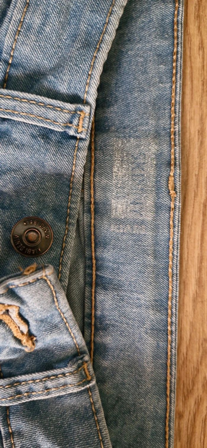 Jean bleu clair et degradé blanc skinny taille 34 - photo numéro 6