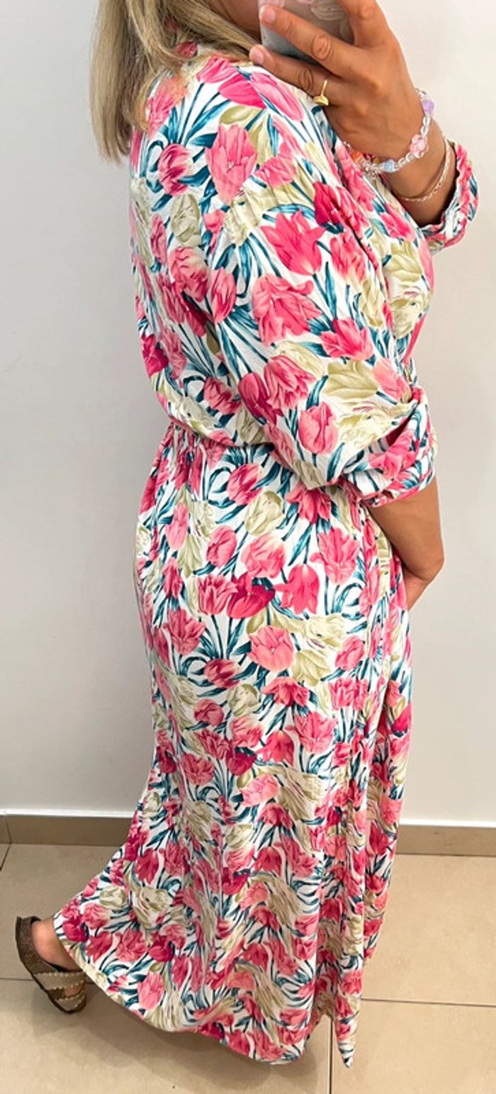 Robe à fleurs longue Taille L-XL - photo numéro 8