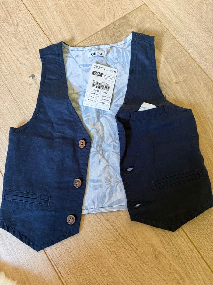 Gilet bleu marine