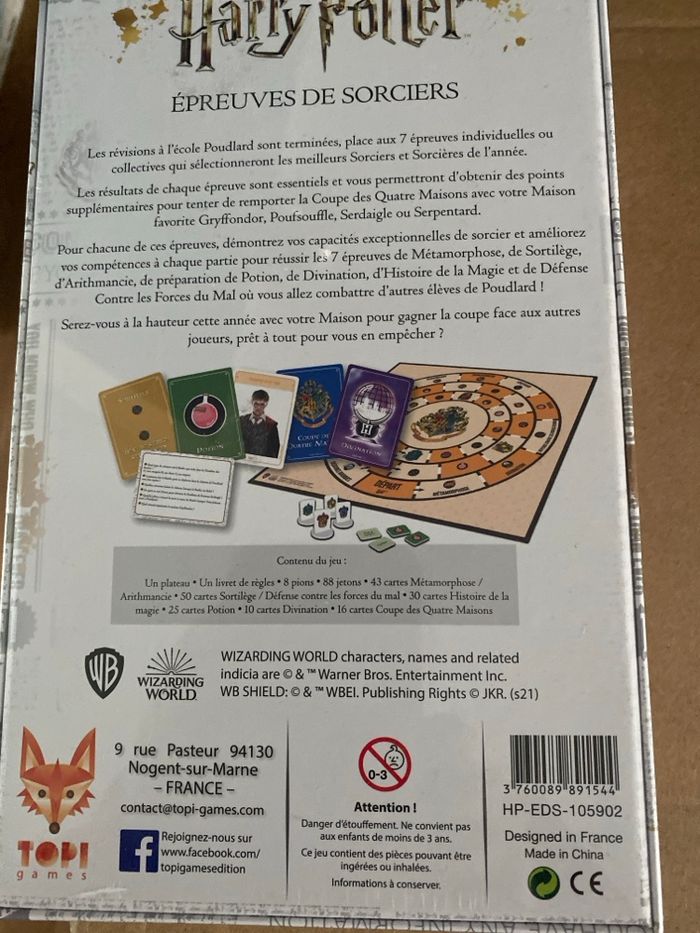 HARRY POTTER - EPREUVES DE SORCIERS - photo numéro 2