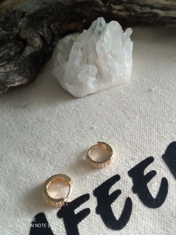 Petites créoles zirconées - photo numéro 2