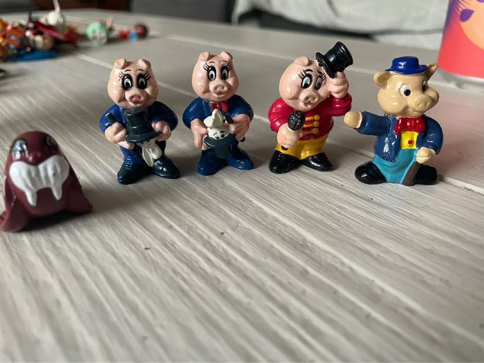 Lot De 5 Figurines Publicitaires Bahlsen Zoo, Cirque série française Années 90