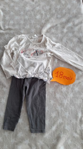 Ensemble tee shirt legging