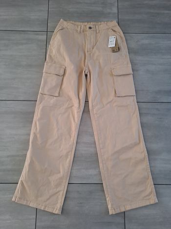Pantalon cargo beige mixte neuf Kiabi Taille 38