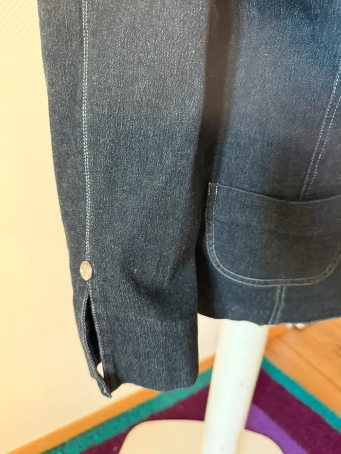 Veste en jean vintage en très bon état rosarosam taille 40 - photo numéro 5