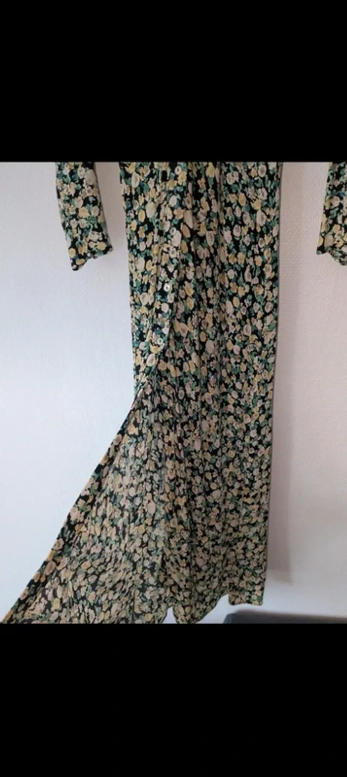 Robe longue à fleurs Zara - photo numéro 2