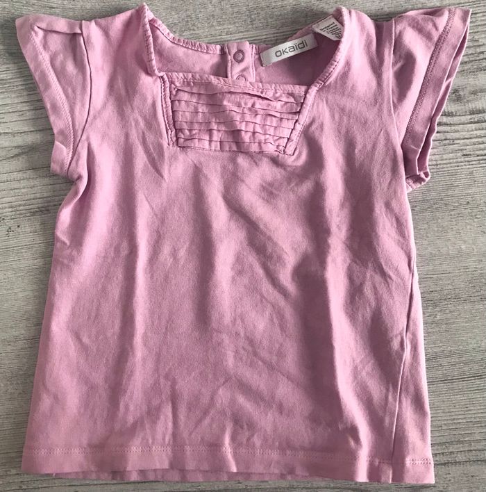 Tee shirt rose 3 ans Okaidi