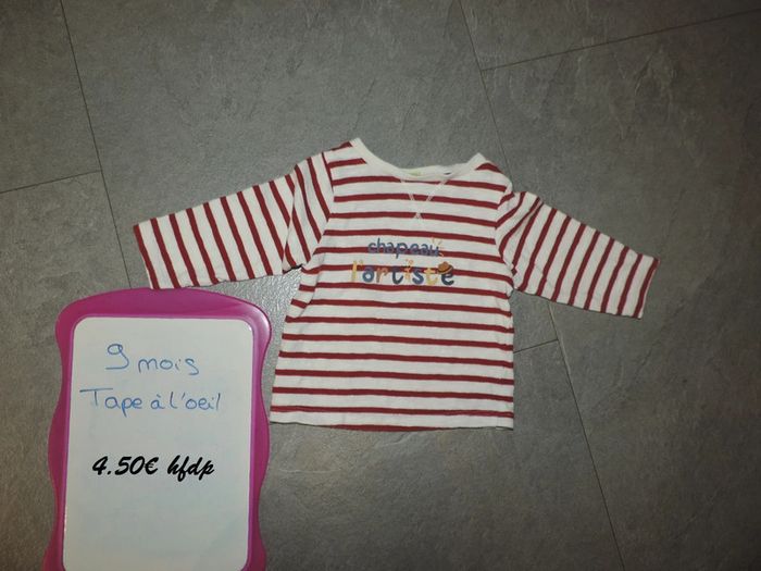 pull tape à l'oeil taille 9 mois