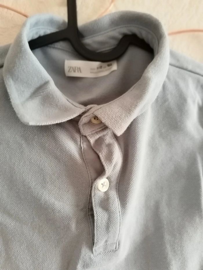 Polo garçon manches longues, Zara taille 11/12 ans - photo numéro 2
