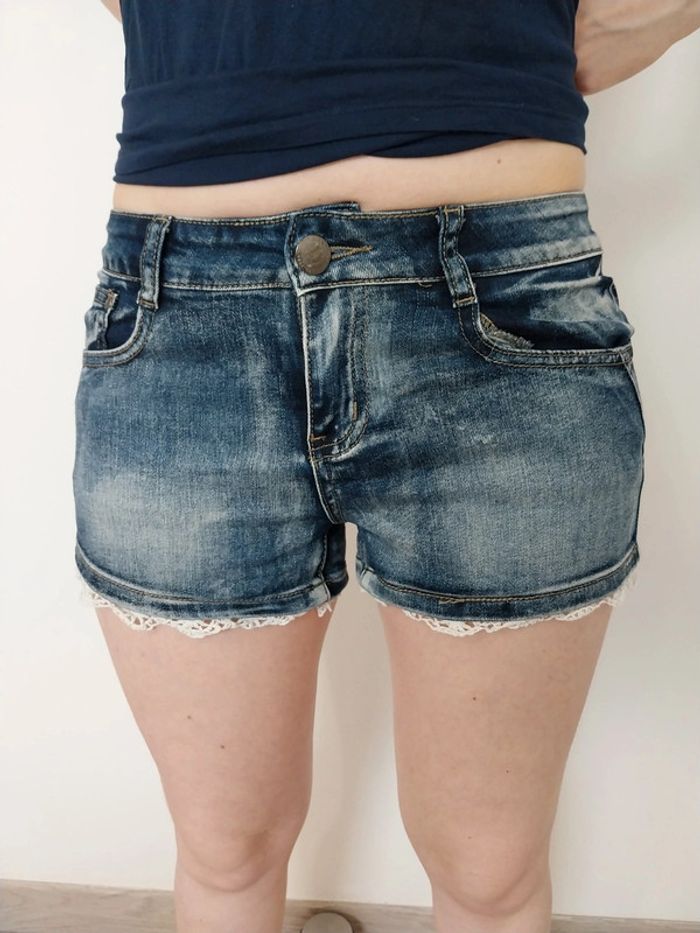 Short en jeans