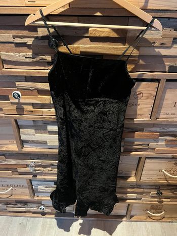 Robe noir velours