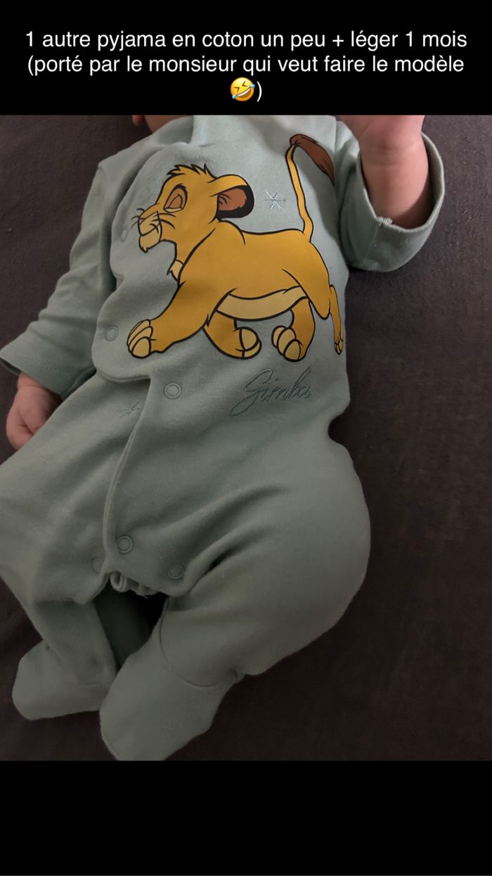 13 pyjama en coton 1 mois - photo numéro 3