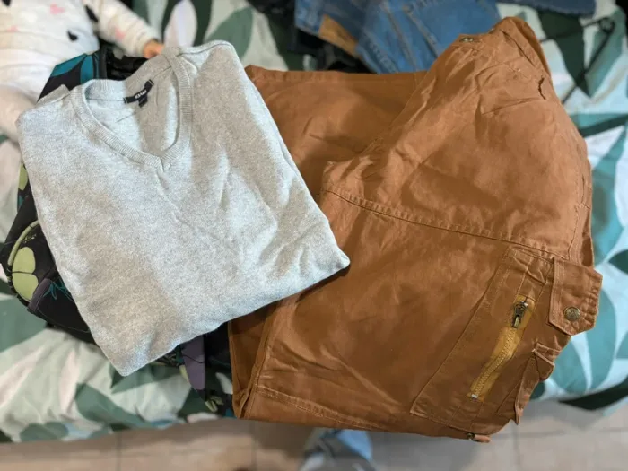 Lot pull et pantalon