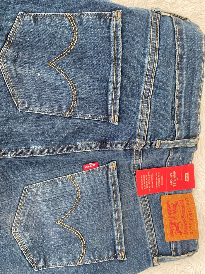 Pantalon jeans bleu foncé - photo numéro 6