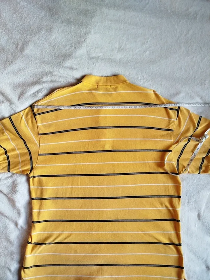 Polo Nautica jaune rayé blanc et noir - photo numéro 7