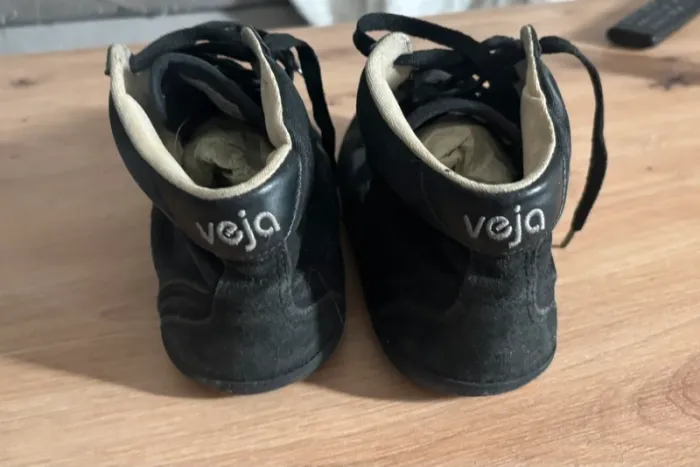 Chaussures baskets noires femme taille 38 marque veja vintage - photo numéro 6