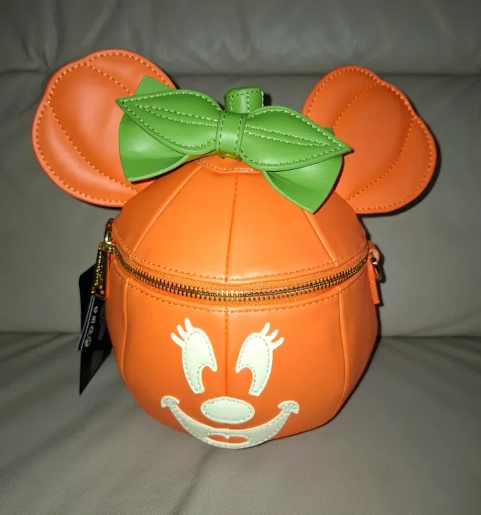 Sac bandouillere Minnie Mouse citrouille halloween disney