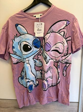 T-shirt Stitch Disney – Mauve – NEUF avec étiquette