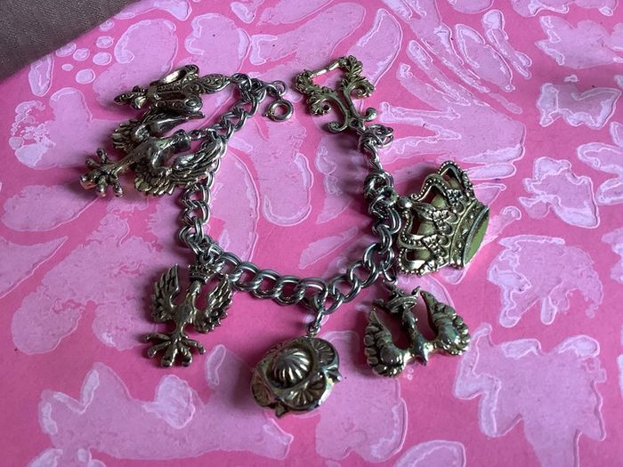 Bracelet pendeloques ancien couture vintage