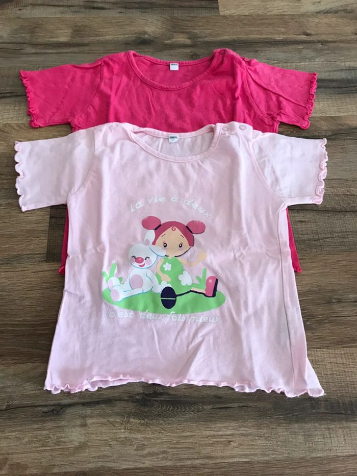 Lot 2 tee-shirts 18 mois