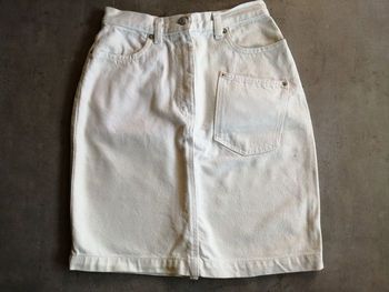 Jupe en jean écru longueur 50 cm Taille 38 Odilène