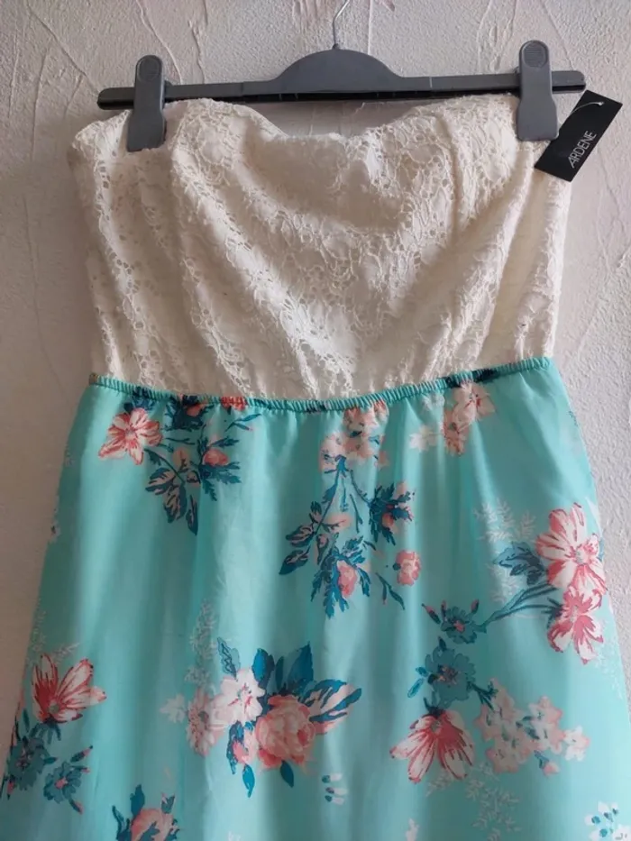 Robe bustier fleurie tendance Taille L - photo numéro 3
