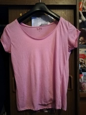 Tee-shirt rose XL la halle
