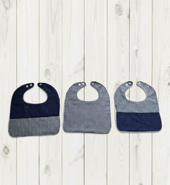 Lot de 3 bavoirs Création fait main artisanale 