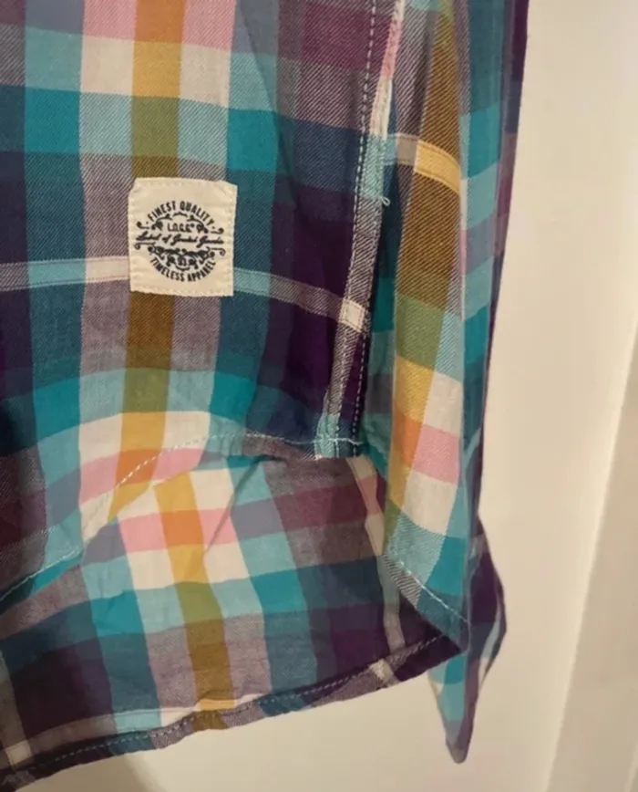 Chemise à carreaux multicolore H&M Taille  36 - photo numéro 5