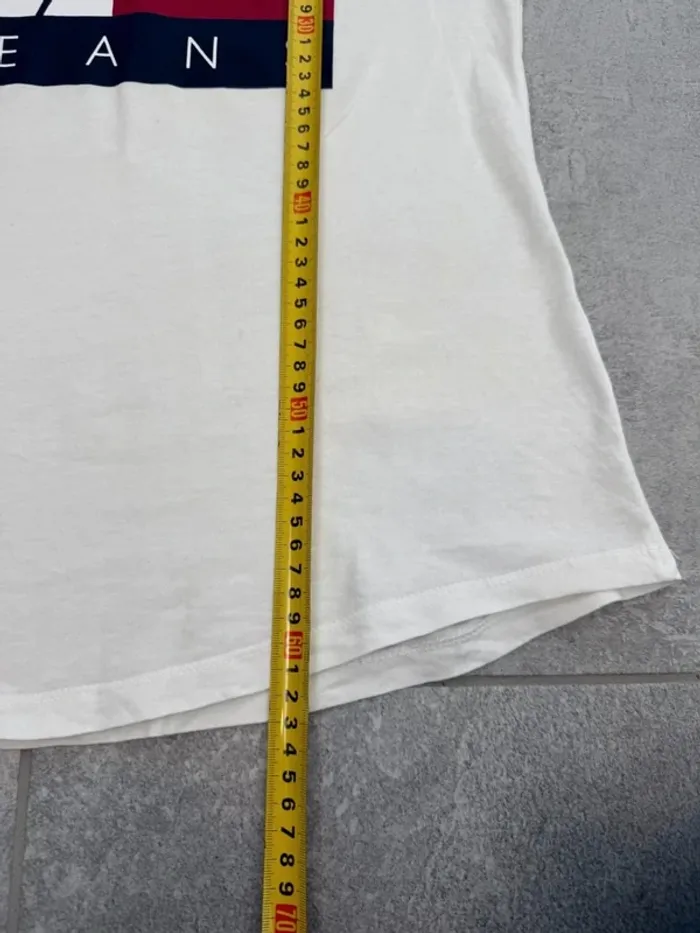 T-shirt Tommy Jeans femme blanc taille S très bon état - photo numéro 7