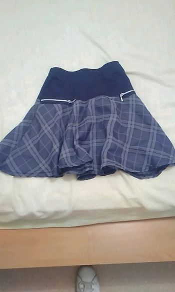 Jupe écossaise grise noire taille 34     12