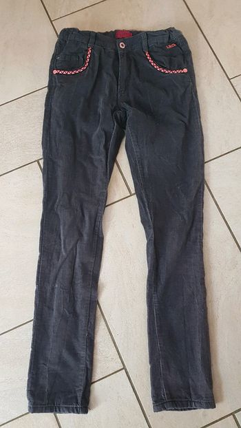 Pantalon velours gris  LCDP