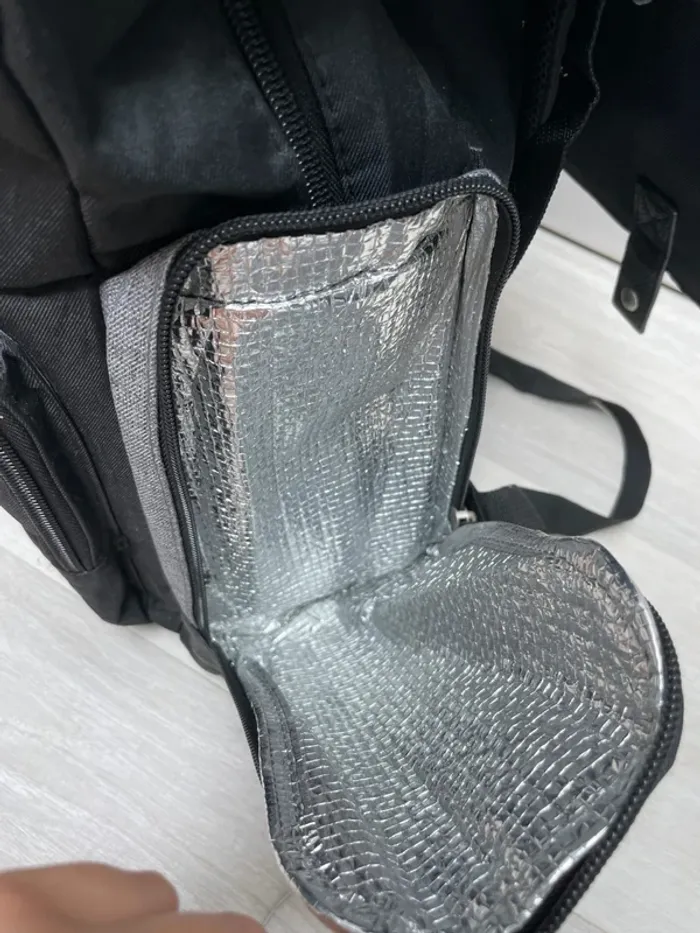 Eddie Bauer Backpack Maternity Pregnant Baby black grey 18L waterproof - photo numéro 12