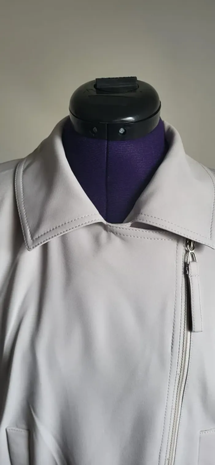 Veste gris clair asymétrique Garou Patrick Mendes - photo numéro 2