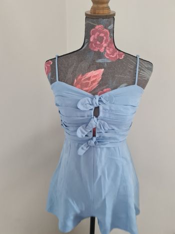 Combishort bleu ciel zara