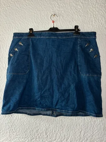 Jupe en Jean Style Marin - Blancheporte - Taille 6XL / 52