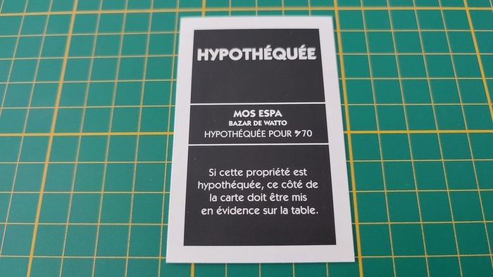 Propriété Mos Espa Bazar de watto pièce détachée jeu de société Monopoly Star Wars épisode 1 #A81 - photo numéro 2