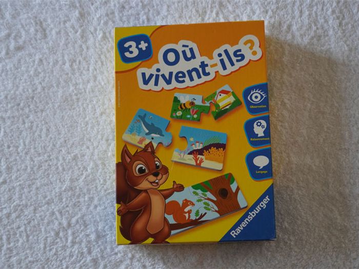 Lot de 3 jeux éducatifs pour enfants 2/3 ans
